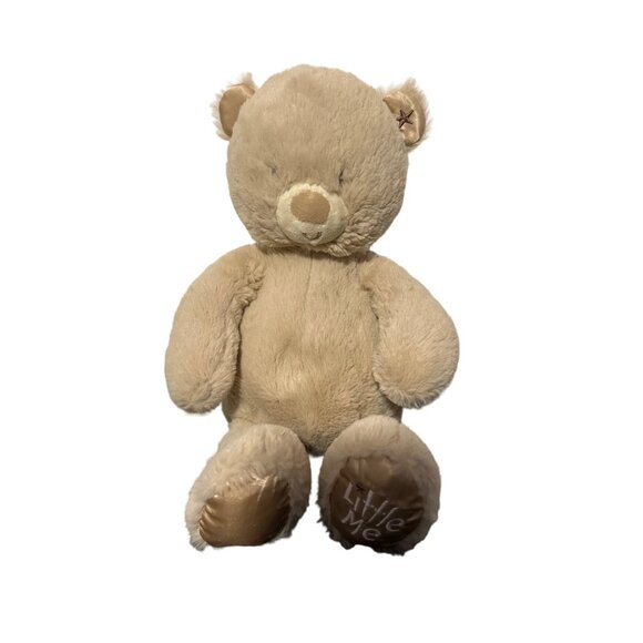 "Little Me" Plush Brown Cream Teddy Bear Star on Ear Stuffed Animal Toy - Picture 1 of 7